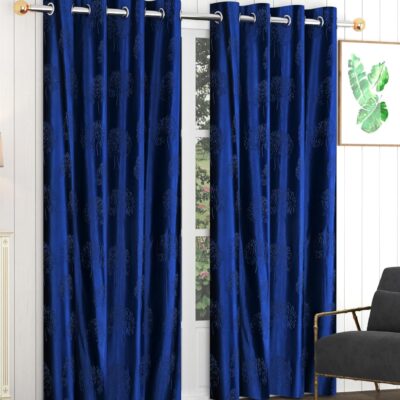 Stylish Door Curtains: Premium Blackout Navy Blue Curtains for Modern Homes