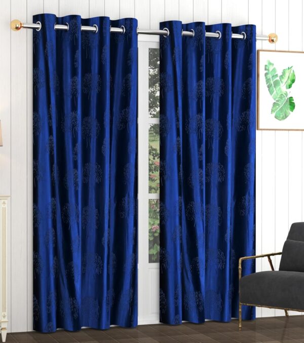 Stylish Door Curtains: Premium Blackout Navy Blue Curtains for Modern Homes