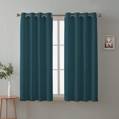 Stylish Window Curtains – Room Darkening 5 Feet Blackout Curtains Set of 2